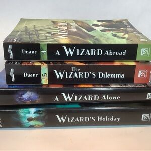 Diane Duane Young Wizards # 4 - 5 - 6 - 7 Abroad Dilemma Alone Holiday 2 HC EUC